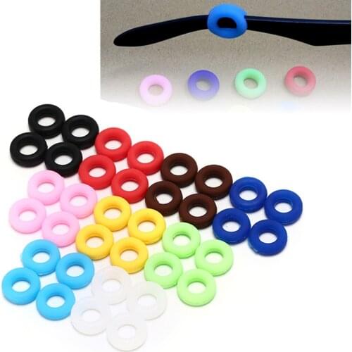 2 Pairs Round Glasses Ear Hooks Eyeglasses Sports Temple Tips Anti Slip Silicone Grips