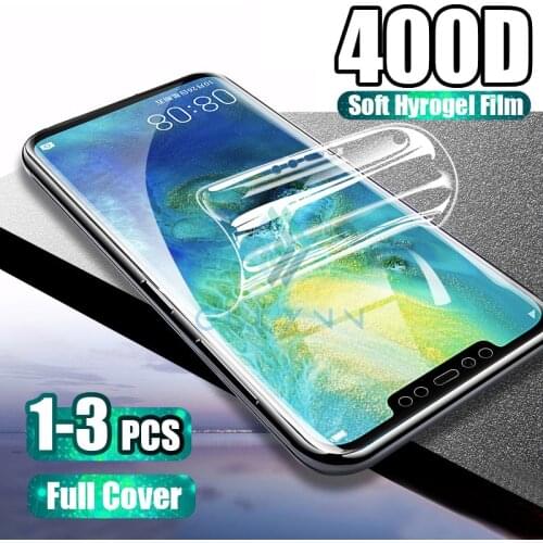 400D 1-3Pcs Hydrogel Film For Huawei P20 Lite P30 Pro Mate 20 30 Protective On The Honor 8X 20 20S i Soft Screen Protector Film