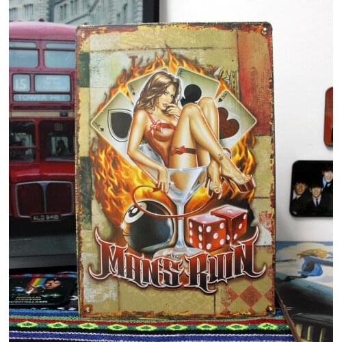 50pcs/lot Metal Sign shabby chic Tin sign metal wall crafts Bar Vintage Metal signs vintage decor home G-77