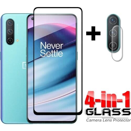 4-in-1 For Glass OnePlus Nord CE 5G Full Cover Tempered Glass One Plus Nord CE Screen Protector For OnePlus Nord CE Camera Glass