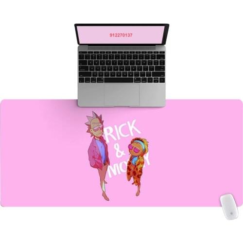 90x40cm XXL Large Cute HD Pink Cartoon Office Computer Desk Mat Laptop Cushion Desk Non-slip Mat Gamer Mousepad Mat