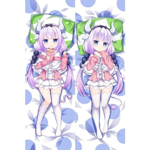 Anime Miss Kobayashis Dragon Maid Kobayashi Kanna Kamui Kamuy Cosplay Dakimakura Pillow Case Hugging Body