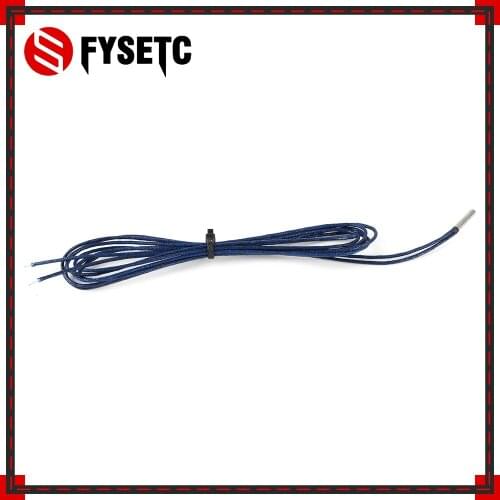 5pcs PT1000 Probe Platinum Thermal Resistance Sensor 4mm * 30mm RTD 1m For 3D Printer E3D Volcano/ V6 Heater Block