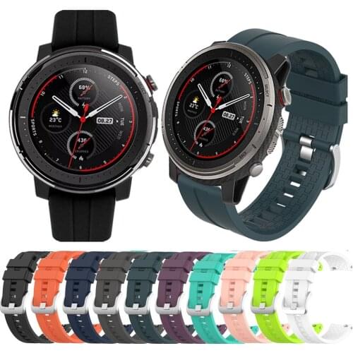 For Amazfit Stratos 3 Smart Watch 22mm Bracelet Wrist Strap For Xiaomi Huami Amazfit GTR 47mm/ Pace/ Stratos 2/2s Watch Band