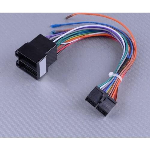 DWCX 20 Pins Plastic ISO Wiring Harness Connector Adaptor Fit For ISO Android Car Stereo Lead