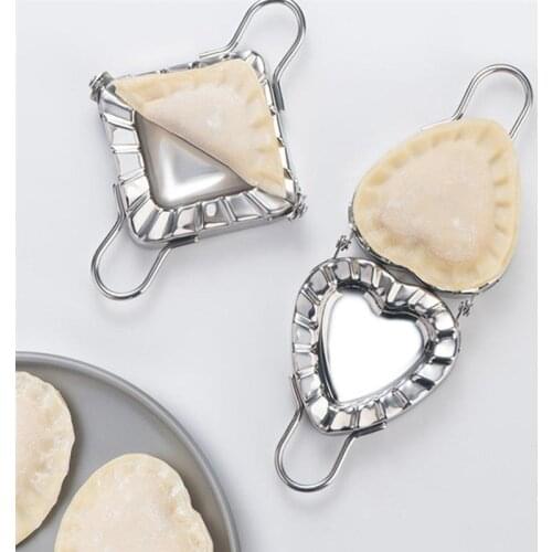 Stainless Steel Dumpling Mould Dumpling Wrapper Cutter Making Machine Jiaozi Maker Device Kitchen Cooking Pastry Tool