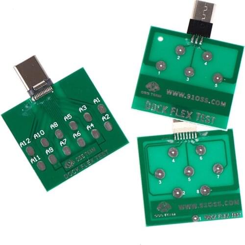 1PC Micro USB Dock Flex Test Board for Phones U2 Battery Power Function Diagnostic Charging Port Diagnostic Tool