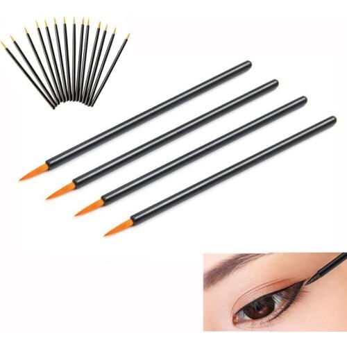 Makeup eyeliner brushes Eye Wands Applicators Makeup Disposable 100pcs Fine Tip