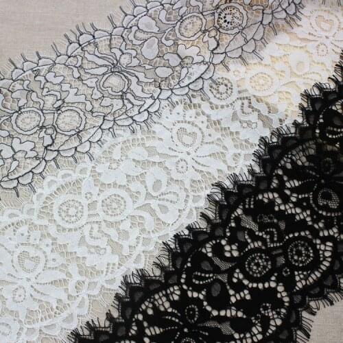 Bone Hollow Thick Bilateral Eyelash Lace Garment Lace Handmade DIY Dress Curtain Wedding Veil Stitching Accessories RS3320