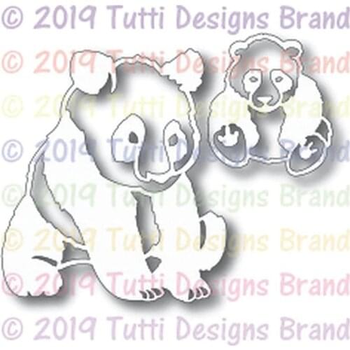 Pandas 2021 Metal Cutting Dies for DIY Scrapbooking and Card Making Decor Embossing Craft No Stamp