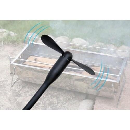 2019 Newest Creative Outdoor Camping portable USB Mini fan BBQ hair dryer Outdoor grill tool electric blower