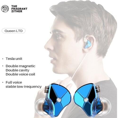 TFZ Queen LTD In-ear Earphones Noise Isolating HiFi 3.5mm Monitor Headset DJ Super Bass Music Wired Earbuds Detachable Cable