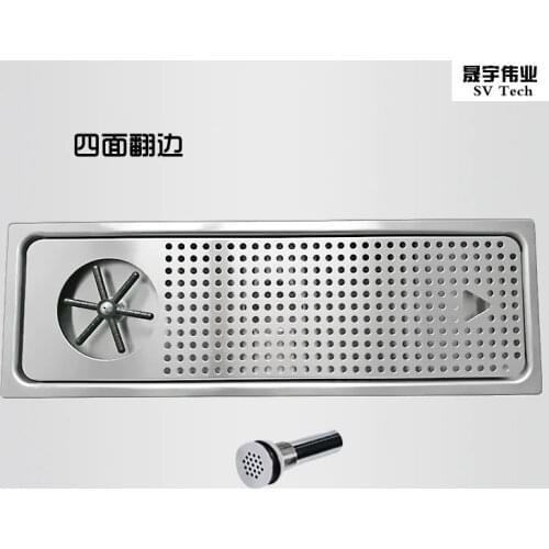 Stainless steel glass rinser drip tray/Bar Glass steaming pitcher Riner/Coffee accessory milk pitcher rinser commercial use