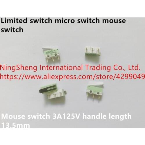 Original new 100% import limited switch micro switch mouse switch 3A125V handle length 13.5mm