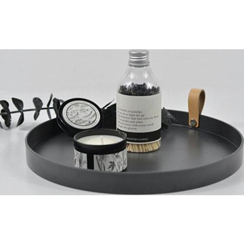 Storage Serving Tray Jewelry Storage Tray Multi-purpose Solid Plastic Wide Usage Round Storage Trays for Home