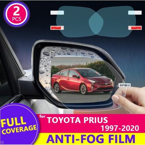 Full Cover Anti Fog Rainproof Film for Toyota Prius 10 20 30 50 C V Aqua 1997~2020 Car Rearview Mirror Protective Film 2018 2019