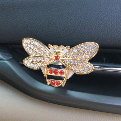 Cute Air Freshener In The Car Perfume Diffuser Vent Clip Car Flavoring For Auto Bling Luxury Diamond Car Interior Accessory