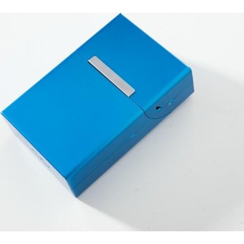 Stylish Men Lady Gift Cigarette Storage Container Case metal Tobacco Holder Pocket Box Magnetic Button Smoking Accessories