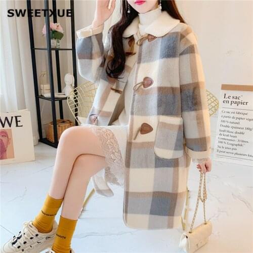 SWEETXUE Fur Coats With Collar
