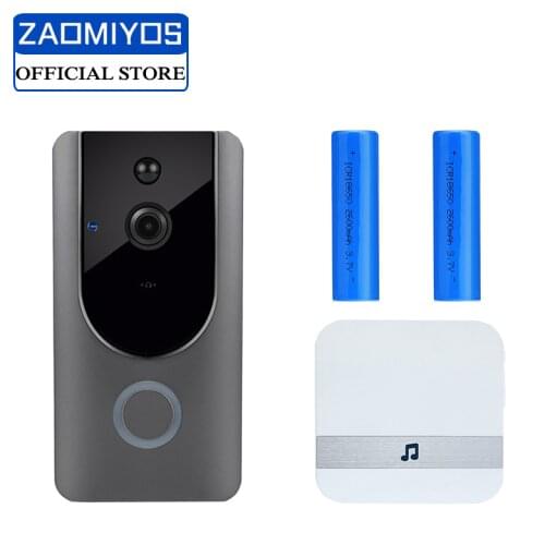 GODOOROS 2MP Wireless Doorbell Video Intercom Security CCTV Battery Wifi IP Camera 1080P Video Doorbell With Chime Two Way Talk
