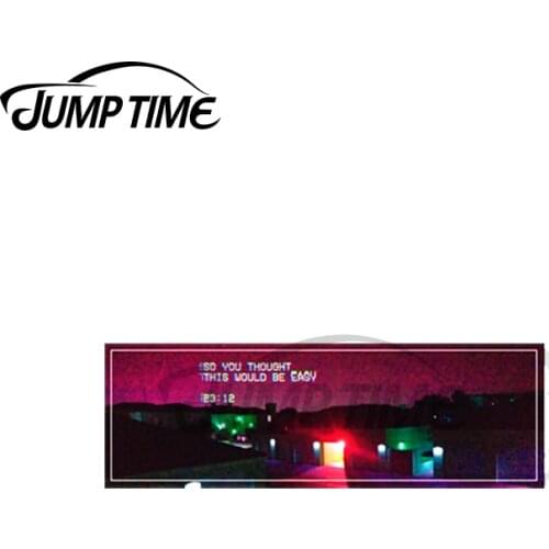 Jump Time 13 x 4cm For JDM Slap Car Stickers Easy Car Refrigerator Windows Decal Trunk Air Conditioner Graphics Vinyl Car Wrap