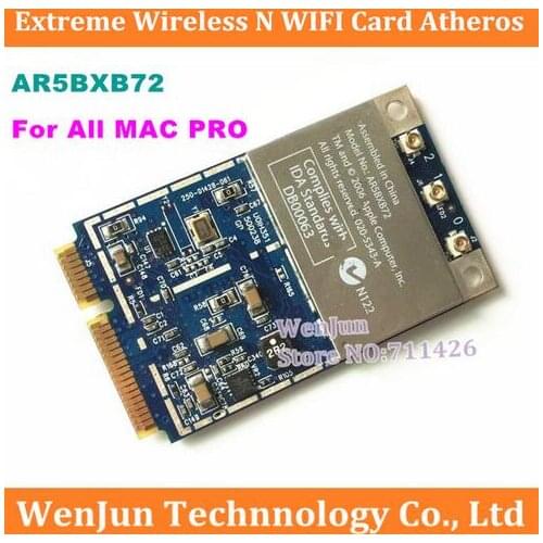 High Quality 2.4G 5.8G Original For All Mac Pro Atheros Airport Extreme Wireless WIFI Card Mini PCIE AR5BXB72 MA970