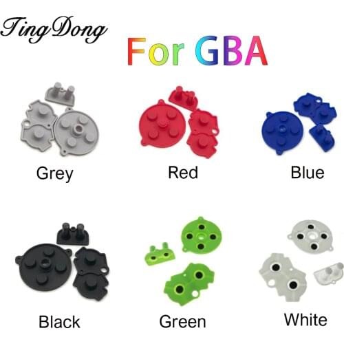 1Set Colorful Rubber Conductive Buttons A-B D-pad for Nintend GameBoy Advance GBA Silicone Conductive Start Select Keypad