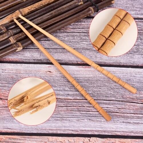 1pair Handmade Natural Bamboo Wood Chopsticks Reusable Food Stick Tableware Healthy Chinese Chop Sticks