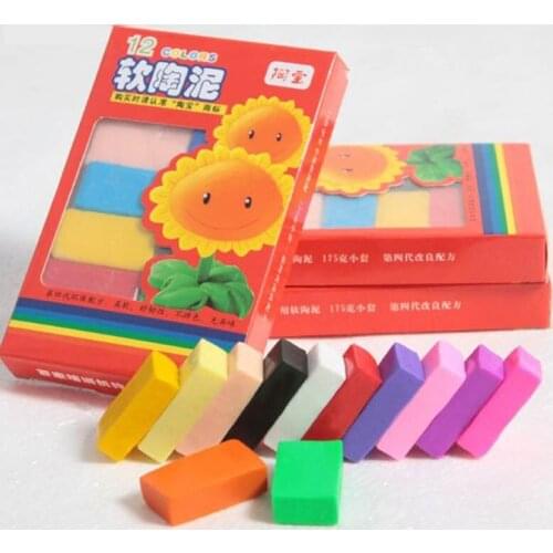12-color polymer clay DIY soft modeling clay set, soft clay polymer clay suitable for children non-toxic slime toy plastic