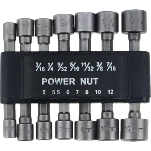 14pcs Hex Handle Wrench Screwdriver Set Bit Set For Electric Screwdriver Hand Tools Power Nut Driver Set Socket Adapter