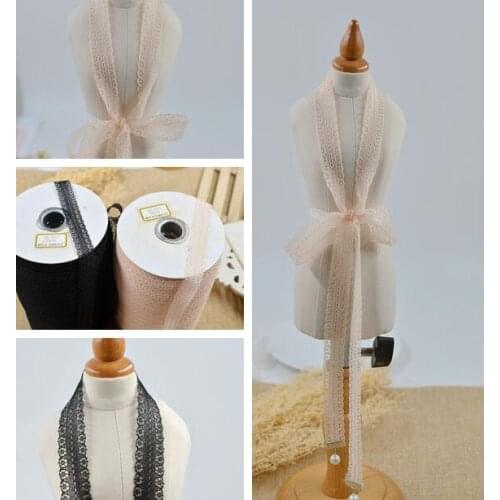 20 Meters/lot 1.5cm Bilateral Handicrafts Embroidered Net Lace Trim Ribbon Wedding/Birthday/Christmas Decorations