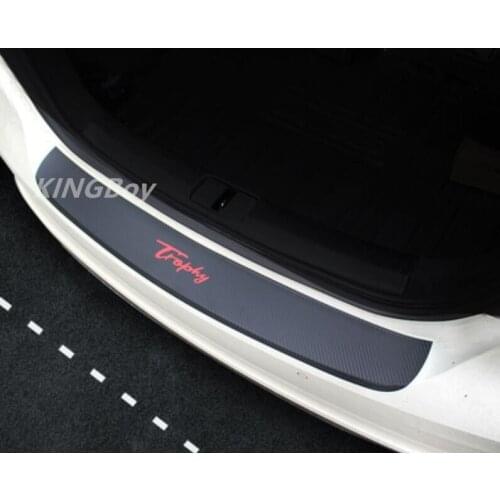 2017-2018 For MG6 rear guard panel modified special trunk guard panel carbon fiber decorative strip