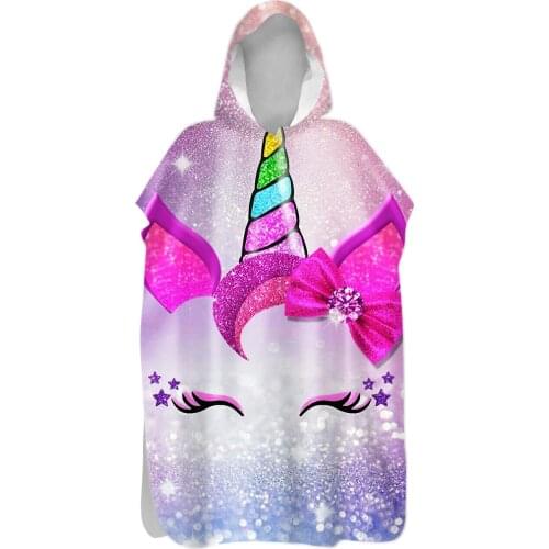 3D Colorful Unicorn Quick-drying Beach Bath Towel Kids & Adults Quick Drying Microfiber Swim Pool Wholesale Drop Shipping