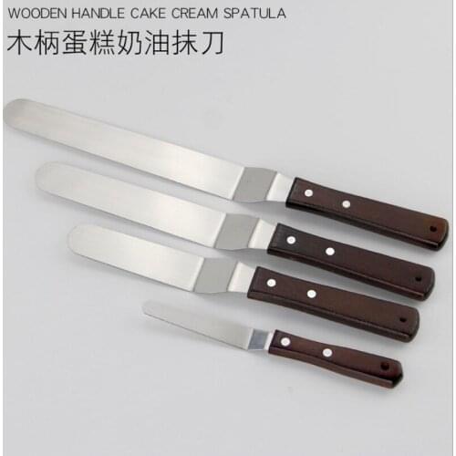 4/6/8/10 inch Stainless Steel Cake Spatula Butter Cream Icing Frosting Knife Smoother Kitchen Pastry Cake Decoration Tools