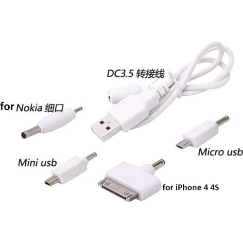 4 In 1 Universal USB Multi Charger Micro Mini USB Cable Adapter Power cables for iPhone Samsung camera MP3/4 PSP games Nokia