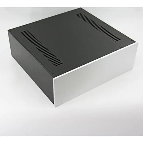 430*150*408MM Amplifier Chassis Housing DIY Box Enclosure 4315C All Aluminum Power Amplifier Case Shell with Louvers