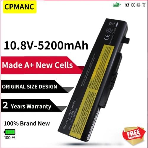 HSW New 6 Cells Laptop Battery FOR LENOVO G580 Z380 Z380AM Y480 G480 V480 Y580 G580AM L11S6Y01 L11L6Y01