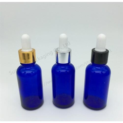 Free shipping 500pcs 30ml glass dropper vials blue liquid glass bottle with dropper 1oz glass bottle with pipette