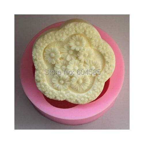 C118 daisy flowers soap molds handmade silicone baking tools kitchen accessories cake molds decorations Sugarcraft