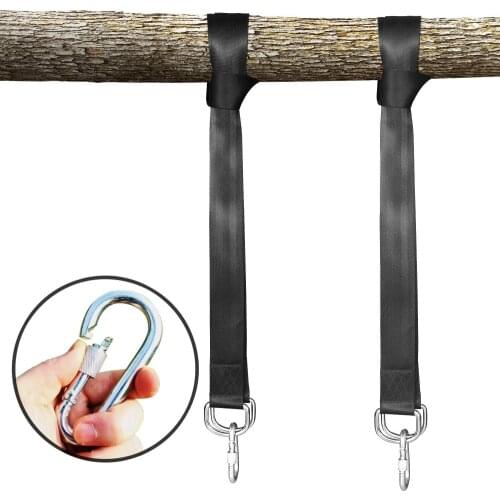 Kid Indoor Outdoor Swing Hammock Straps Steady Hanging Kit Hand-kitting Rope Tree Outdoor Hanger Durable