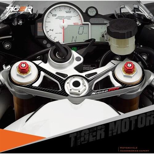 For BMW S1000RR 2010-2011 3D Carbon-look Upper Triple Yoke Defender