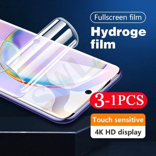 3-1Pcs 9D hydrogel film for Honor 50 pro SE view 30 Youth 30s 30i 20 pro plus 20s 20i V40 lite phone screen protector Not Glass