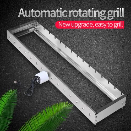 80CM Not limited to roasting needles Automatically flipping the shelf Adjusting the width Barbecue Grill Rolling skewers tools