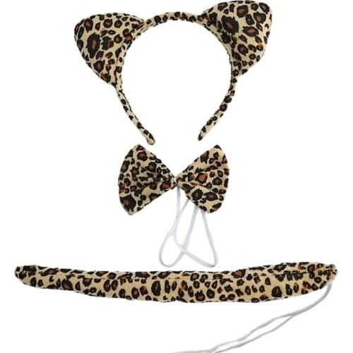 K3NF Animal Cosplay Birthday Theme Party Supply Stage Performance Cute Headbands for Party Favor Jungle Animal Ear Horn Hair