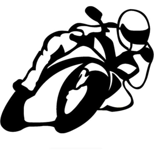 Creative Vinyl Car Sticker Motorcyclist on Board Motorcycle Car Stickers Accessories for Automobile BMW AUDI KIA VW,18cm*15cm