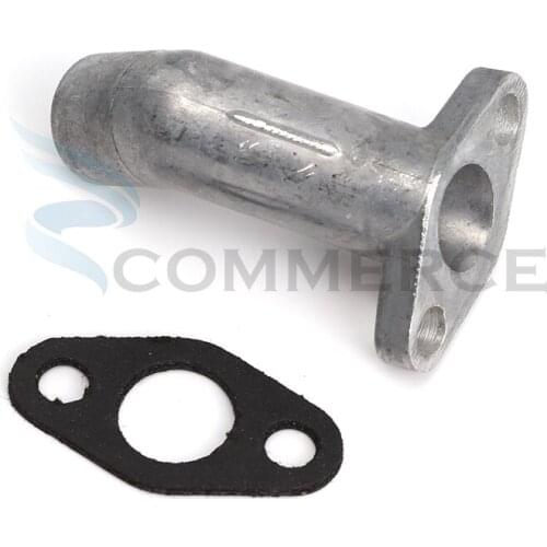 Motorcycle carburetor intake pipe for 49cc 60cc 66cc 80cc 2-stroke engine motor