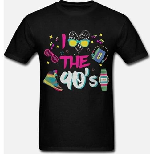 Men T Shirt I love the 90s retro oldschool 90 s nineties lover Women t-shirt