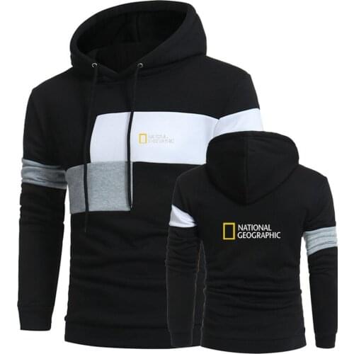 2021 Mens National-Geographic Spring Autumn Print Splice Pullover Survey Expedition Scholar Cotton Customize Sweatshirts Hoodies