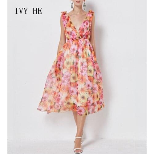 OULA`F Summer Silk Dresses