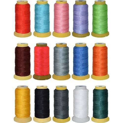 Polyester Cord 0.2/0.5/0.7/1.0/1.2mm High Strength Braided Bracelet String Sewing Thread Yarn DIY Chinese Knot Cord Macrame Rope